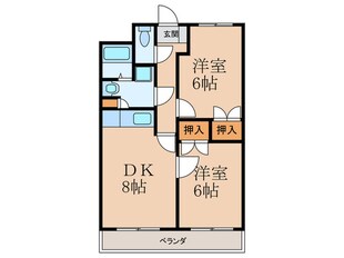 エルザサンリバー戸畑の物件間取画像